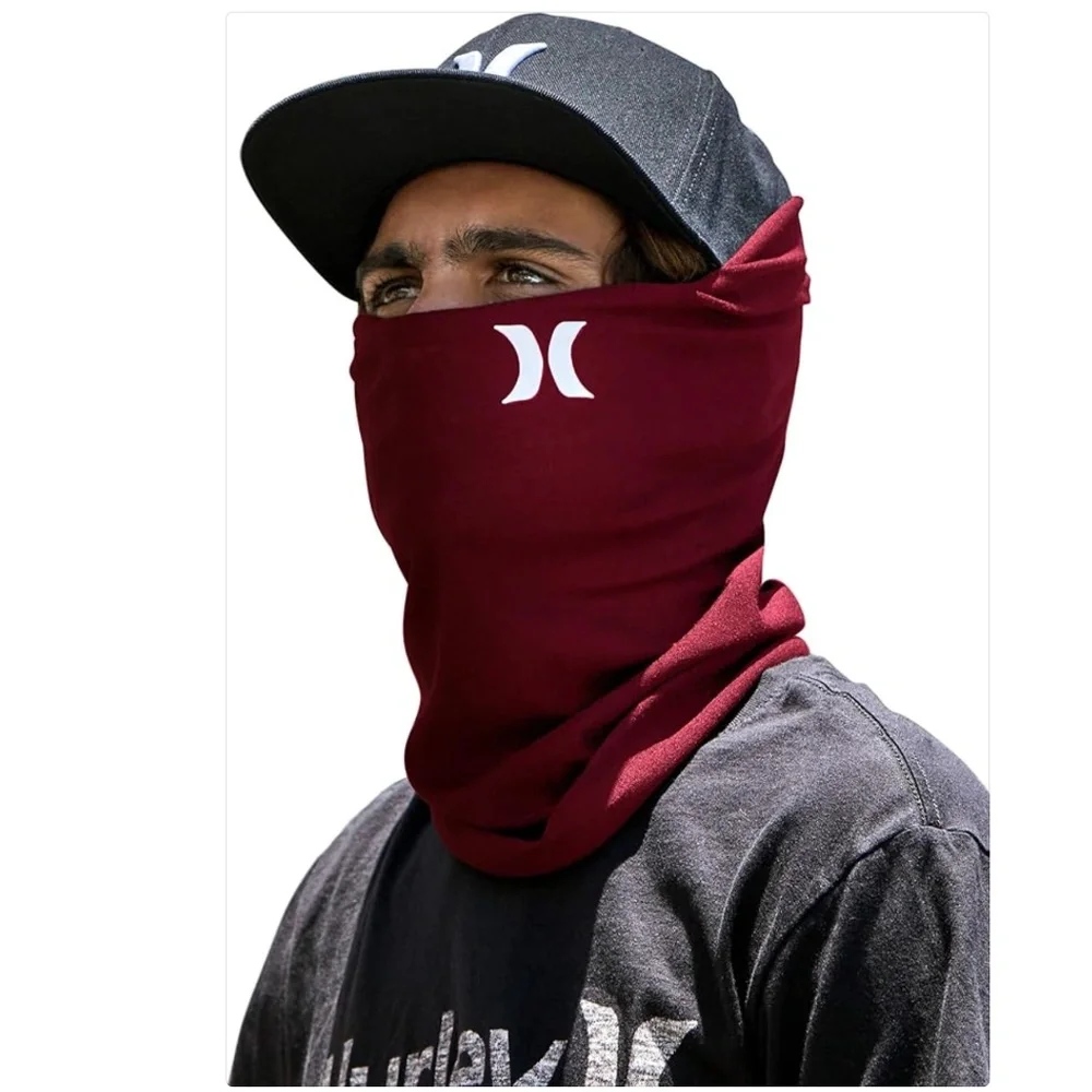 NWT Hurley Gaiter (Red Burgundy) - Lightweight Face/ Neck Scarf - Unisex
